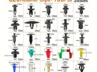  Automobilinių spaustukų ir tvirtiklių rinkinys