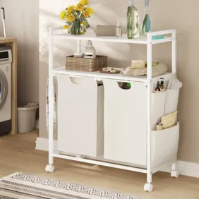 Skalbinių krepšiai su stalviršiu 