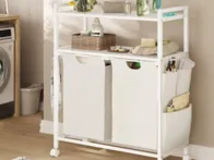 Skalbinių krepšiai su stalviršiu 