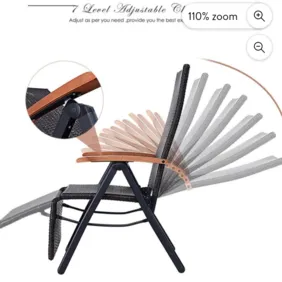 Nauja lauko rotango kėdė