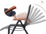 Nauja lauko rotango kėdė