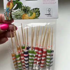 Maisto smeigtukų rinkinys - skėčiai - kokteiliams