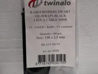 Užtraukėjai 100vnt 150x2,5mm