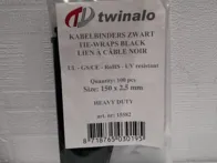 Užtraukėjai 100vnt 150x2,5mm