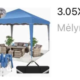 Pavėsinė 3x3m išskleidžiama