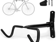 Užlenkiamas dviračio laikiklis - metalinis sienos