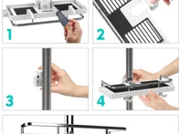 Dušo lentyna - nauja lentynėlė be gręžimo universa