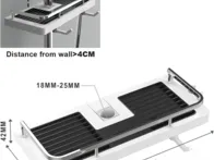 Dušo lentyna - nauja lentynėlė be gręžimo universa
