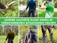 Nauja Mačetė su galąstuvu 45cm sodui ir darbams