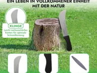 Nauja Mačetė su galąstuvu 45cm sodui ir darbams