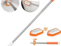 Vonios ir plytelių šveitiklis su ilga rankena 4in1