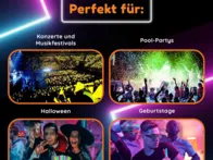 Naujos šviečiančios didelės vakarėlių lazdelės XXL