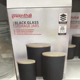 Stiklinių indelių rinkinys