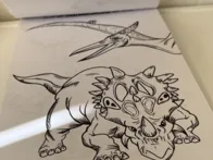 Spalvinimo knygelė su dinozaurais ir lipdukais