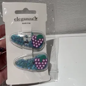 Plaukų segtukais su judančiais burbuliukais 2vnt