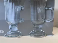 2 puodelių rinkinys - storo stiklo - puikiai atrod