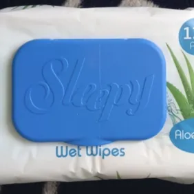 Drėgnos Sleepy servetėlės atsitiktinis kvapas