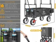 Sulankstomas rankinis vežimėlis