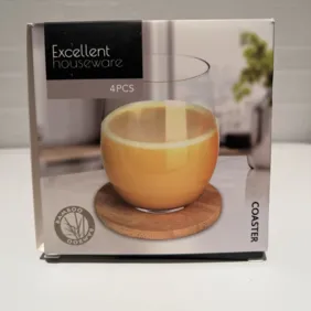 Puodelių, stiklinių padėkliukai 4vnt