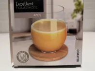 Puodelių, stiklinių padėkliukai 4vnt