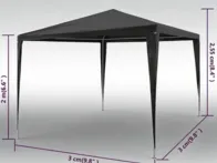 Pavėsinė 3x3m (žalia)