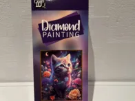 Deimantinė dėlionė - katė