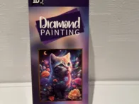 Deimantinė dėlionė - katė