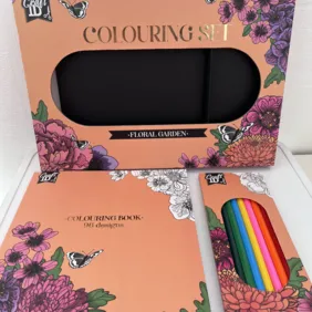 Mandalų spalvinimo rinkinys su pieštukais