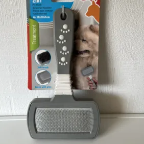 Gyvūnų plaukų šukavimo šepetys - šukos 2in1