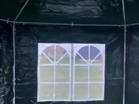 Šiašiakampė 3,5m nuo sienų pavėsinė