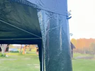 Šiašiakampė 3,5m nuo sienų pavėsinė