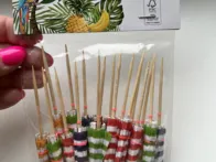 Maisto smeigtukų rinkinys - skėčiai - kokteiliams