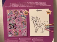 Spalvinimo knygelė su vienaragiais ir lipdukais