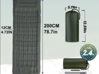 1,95x0,7m pripučimas čiužinys