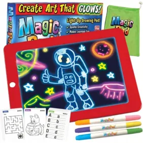 Šviečianti piešimo lenta "Magic Pad"