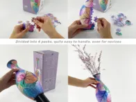 3D dėlionės vaza su 160 išlenktų detalių +