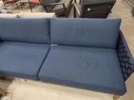 Trivietė lauko sofa „Kolbe” mėlynos spalvos