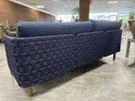 Trivietė lauko sofa „Kolbe” mėlynos spalvos