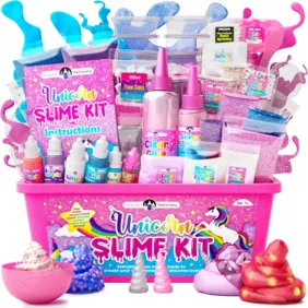 Naujas 41 dalies didelis slime rinkinys mergaitėm