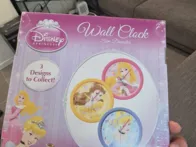Sieninis laikrodis 25 cm Su princese 12vnt.