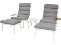 Lauko komplektas dviems Ventus White