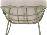 Supama poilsio kėdė „Cozy Beige” žalios spalvos rė