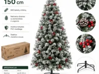 5 vienetai dirbtinių eglučių 150cm