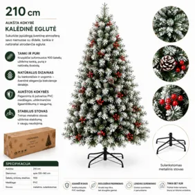 3 vienetai dirbtinių eglučių 210cm