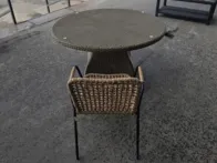Lauko komplektas: stalas Ø122 cm ir 4 kėdės