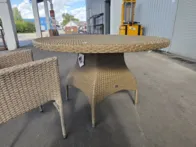 Lauko komplektas: stalas Ø122 cm ir 4 kėdės