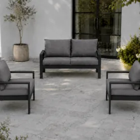 LISS komplektas: sofa ir 2 foteliai