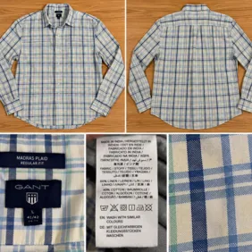 GANT Madras Plaid vyriški marškiniai