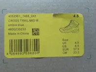 Jack Wolfskin Cross Trail mid w bateliai 37,5