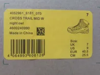 Jack Wolfskin Cross Trail mid w batai 40,5